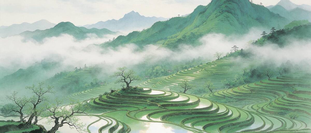 娄底新化紫鹊界层叠梯田